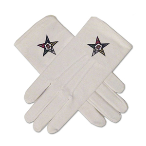 Gants maçonniques en coton blanc pour hommes, doux, confortables, légers, idéaux pour les cérémonies, les rituels, les réunions de loge, les événements et une utilisation formelle - Product Image 6