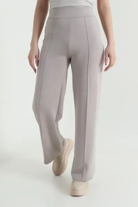 EVERGLOW Women's Winter Casual Mid Waist Straight Pants 100% <b>Silk</b> Canvas Fabric Breathable Eco-Friendly Waterproof Drawstring - Product Image 6