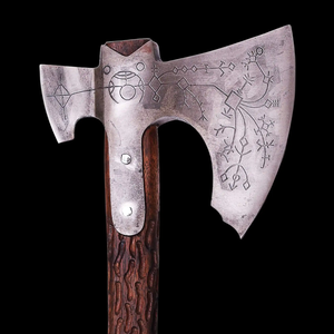 Hache professionnelle en acier au carbone de qualité industrielle LEGACY BLADES, manche en bois fait main, outil de camping en plein air, vente en gros - Product Image 6