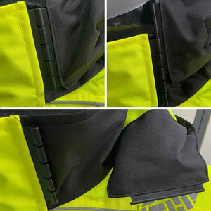 Gilet de sécurité d'hiver personnalisé en tissu de soie imperméable, classe 2 ANSI, haute visibilité, rose, avec logo personnalisé - Product Image 6