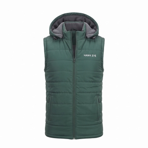 Chaleco Acolchado sin Mangas para Hombre, con Capucha, Cálido, Cortavientos, Informal, para Exteriores, con Bolsillos con Cremallera, Venta al por Mayor - Product Image 3