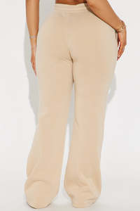 Wide Leg Sweatpants High Waist Drawstring Lounge <b>Pants</b> Ladies Loose Fit Fleece Sweatpants Casual Wide Leg Joggers Women - Product Image 3