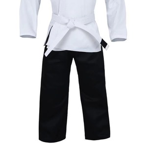 Kimono de karaté blanc respirant 100% coton, uniforme traditionnel de judo Kata avec ceinture, unisexe, adulte, coupe ample - Product Image 5