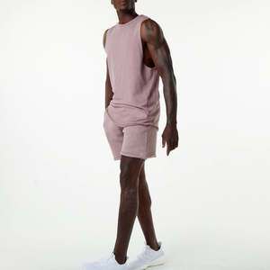 NESTA SPORTS Customization Workout Fitness Sport Raw Cut Pink Acid Wash <b>Singlets</b> Tank Top <b>for</b> <b>Men</b> - Product Image 4