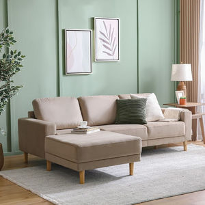 Luxury Corner Sofa Set 4 Seater Fabric <b>Upholstery</b> Soft top quality Cushions Durable Modern Home Furniture Living Room - Product Image 5