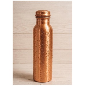 <b>Bulk</b> gift <b>bottle</b> supplier Copper <b>Water</b> <b>Bottle</b> With Lid Portable Travel Flask Minimalist Design - Product Image 1