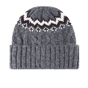 Gorro de Punto Clásico para Hombre, Diseño a Rayas, con Puño, para Invierno, Clima Frío, Unisex, Moderno, Elástico, Agradable al Tacto - Product Image 1