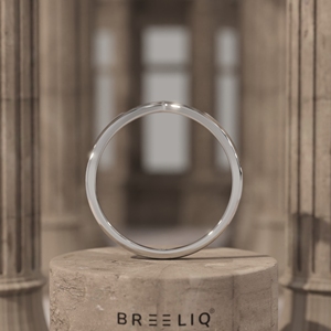 แหวนแต่งงานแบบซ้อนได้สำหรับผู้หญิง ทำจากทองคำแท้ 14K รูปทรงตัววีคู่ ประดับเพชรเลี้ยงในห้องปฏิบัติการ - Product Image 2