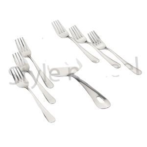 Fourchette de service pour pizza, gâteau et dessert en acier inoxydable, certifiée LFGB, écologique, 1 pièce, avec spatule, coupe-gâteau et trancheuse - Product Image 1