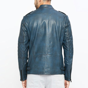 Heavyweight Comfortable Factory Outlet <b>Men's</b> Biker Leather <b>Jacket</b> Eco Friendly Fast Delivery Street Wear <b>Men's</b> Leather <b>Jacket</b> - Product Image 4