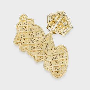 Colgante de Moissanita de Corte Redondo para Hombre, con Diamantes Verdes y Rosas, Estilo Hip Hop, Totalmente Cubierto de Piedras, Plata 925, Ideal para Regalo - Product Image 4