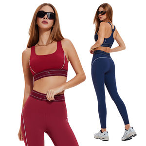 Soutien-gorge de sport léger et haute performance pour femme, respirant à l'avant, bretelles réglables pour fitness et yoga - Assortiment de couleurs - Product Image 1