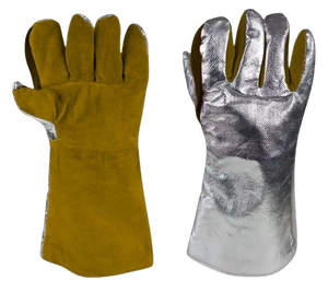 Guantes de Soldadura de Cuero Reforzado Industriales Resistentes a Chispas, con Protección de Seguridad, Anti-Corte, Anti-Vibración, Resistentes al Calor, Nomex - Product Image 4