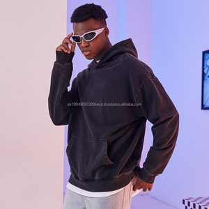 Sudadera con capucha de hombre de peso pesado de streetwear en blanco ropa personalizada logotipo sudaderas con capucha de hombre de gran tamaño - Product Image 5