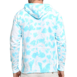 Sudaderas con capucha de primera calidad con efecto tie-dye para hombre, que combinan la moda moderna y la comodidad relajada, hechas de mezcla de algodón para uso diario y viajes. - Product Image 3