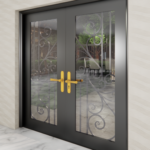 Sistemas de Puertas de Hierro Forjado para Entrada Principal: Modelos Artísticos de Puertas de Seguridad de Acero para Mejorar la Apariencia y Proteger a su Familia. - Product Image 2
