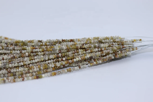 Cuentas naturales multidiamante sin cortar de 2-3mm 16 pulgadas cuentas de diamantes crudos para la fabricación de joyas hechas de piedra Natural - Product Image 3