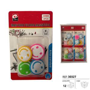 Aimant de tableau noir motif Smiley pour tableau magnétique publicitaire ou pour réfrigérateur - Product Image 3