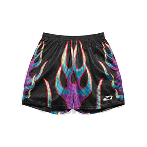 Pantalones Cortos Deportivos Casuales de Malla con Estampado de Dibujos Animados para Hombre, Transpirables, con Cordón en la Cintura, Fabricación OEM Personalizada - Product Image 4