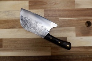 Couteau à découper artisanal en acier inoxydable, couteau de boucher et de chef avec manche en bois d'olivier, couteau à découper pour la viande - Product Image 2