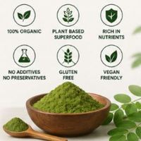Polvo de Hoja de Moringa con Extracto Herbal Rico en Proteínas Orgánicas de Alta Calidad para Uso Diario, de Proveedor de la India al Mejor Precio