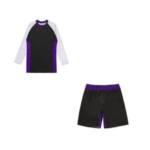MMA No Gi <b>Grappling</b> Martial Arts Training Compression Fit and Durability Rash Guard & <b>Shorts</b> Sets - Product Image 4