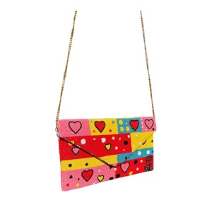 Most Selling Women Colorful Handcrafted Beaded Sling Bag for Partywear <b>Handbag</b> Purse at Export Price From India - Product Image 1