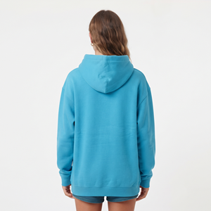 Sudadera con Capucha Oversize de Algodón para Mujer, Color Cielo, Transpirable, Hombros Caídos, Personalizable, Tendencia 2026 - Product Image 4
