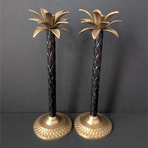 Palm <b>Tree</b> Shape Brass Candle Holder <b>Decorative</b> Stand Perfect For Home Events Restaurant Table Styling And Gifting Purpose - Product Image 5