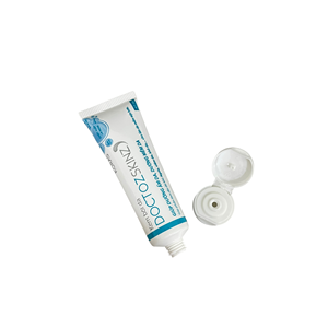 Tube cosmétique en plastique blanc avec bouchon à vis, emballage de 20g pour gel de soin de la peau, personnalisable avec impression - Product Image 6