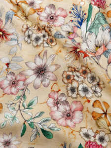 Tela de Sarga 100% Algodón Estampada con Diseño Floral de Girasoles para Camisas, Vestidos y Prendas - Product Image 5
