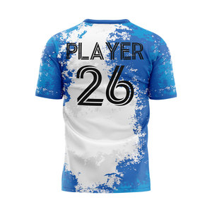 เสื้อฟุตบอลชายแบบสั่งทำ แขนสั้น ไซส์ใหญ่ พิมพ์ลายด้วยความร้อน โพลีเอสเตอร์ 100% แห้งเร็ว ระบายเหงื่อได้ดี ระบายอากาศได้ดี - Product Image 2