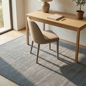 Tapis gris élégant tufté à la main, tapis texturé uni pour salon, chambre à coucher, décoration moderne de la maison, revêtement de sol doux et neutre - Product Image 6