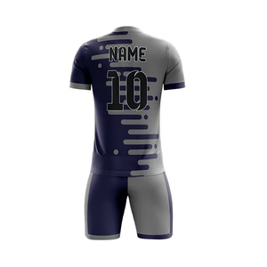 Uniforme de Fútbol Personalizable al por Mayor, de Poliéster de Secado Rápido, Manga Corta, Unisex, para Adultos, Todas las Temporadas, Cuello Redondo, Impresión Digital - Product Image 5