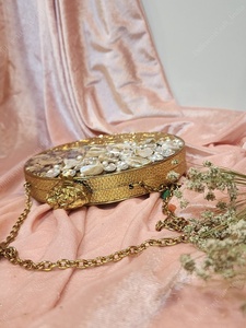 Sac de soirée élégant artisanat de luxe pour dames nacre pochette pierre travail embellissement broderie fête Ware sac suspendu - Product Image 4