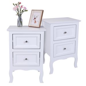 Comodini Bianchi Grandi a 2 Livelli in Stile Country (Codice Oid 48714449/34800355) - Product Image 6