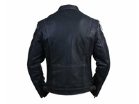 Veste en cuir véritable Leon Kennedy Resident Evil, veste de cosplay pour motards, pour hommes