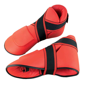 Zapatos de Boxeo Rojos de Piel Sintética con Cierre de Velcro, Resistentes a Impactos, Calzado de Entrenamiento de Caña Alta - Product Image 1