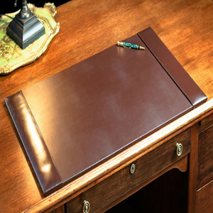Burgundy Bonded Leather Desk Blotter for <b>Writing</b> Executive Burgundy Bonded Leather Desk <b>Pad</b> - Product Image 5