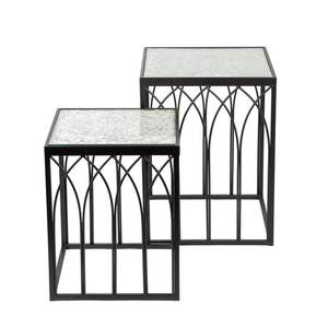 Modern Minimalist Metal Nesting <b>Tables</b> Set with Extendable Storage and Strong Frame for Clutter-Free Living Room Solutions - Product Image 6