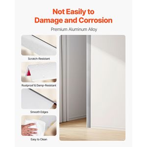 Protector de Esquinas de Pared de Aleación de Aluminio, 2 x 2 x 48 Pulgadas, Paquete de 12 Protectores de Esquinas Metálicos, Protector de Bordes en Forma de L de 90 Grados - Product Image 3