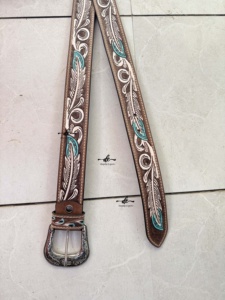 Gran oferta, cinturones de cuero hechos a mano a la moda, cinturones personalizados de alta calidad con estilo, cinturones de cuero ajustables Vintage bohemios - Product Image 3