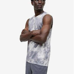 Customized Sublimation Vest <b>Running</b> Tank Top <b>Singlet</b> Bodybuilding Vest Unisex Hip Hop Men's Regular Fit Breathable OEM Tank Top - Product Image 2