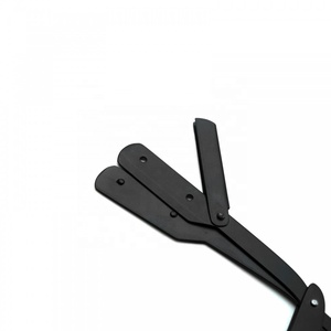 Fine Finishing Classic Design Wooden Handle Straight Shaving <b>Razor</b> Single Blade Custom Logo Stock High Quality Stainless Steel - Product Image 3