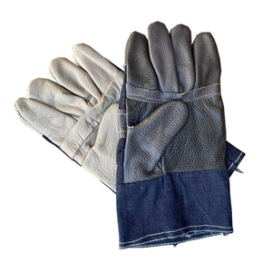 Guantes de Cuero para Soldadura Eléctrica, Resistentes al Desgaste, Duraderos, Suaves, Ignífugos, Resistentes a Salpicaduras y Chispas - Product Image 4