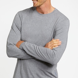 Camisetas de Manga Larga para Hombre, Nueva Moda, 100% Algodón, Tejido de Lana, Duraderas, Personalizables, Antiarrugas, Gran Venta, Tendencia - Product Image 4