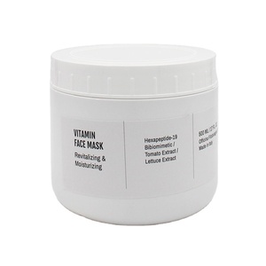 Maschera per il viso idratante alla vitamina con etichetta bianca di alta qualità Made in Italy Made in Milan food grade 500 ml per il commercio - Product Image 1
