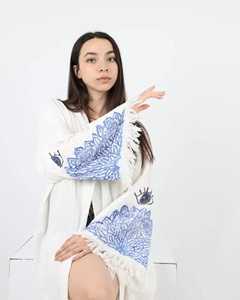 Abrigo Acolchado de Algodón para Mujer, Chaqueta Kimono de Algodón, Chaqueta Nueva con Bordado Suzani, Abrigo Cálido de Invierno, Pantalones Cortos Indios, Túnicas Tejidas - Product Image 4