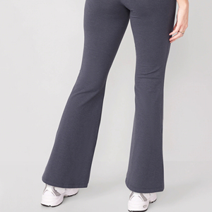 Pantalones Deportivos Casuales de Primera Calidad para Mujer, Personalizados OEM, con Cintura Elástica de Lona, Corte Acampanado, Modelo 2026 - Product Image 4