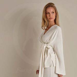 Conjunto de Pantalones y Top de Punto Elegante para Mujer, Atuendo Casual de 2 Piezas con Manga Larga - Product Image 4